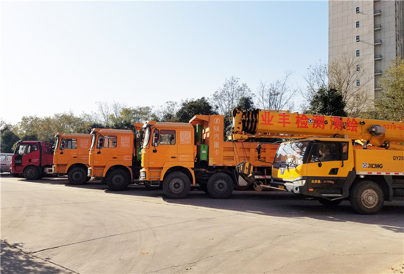 自有地基檢測吊車及運輸車輛